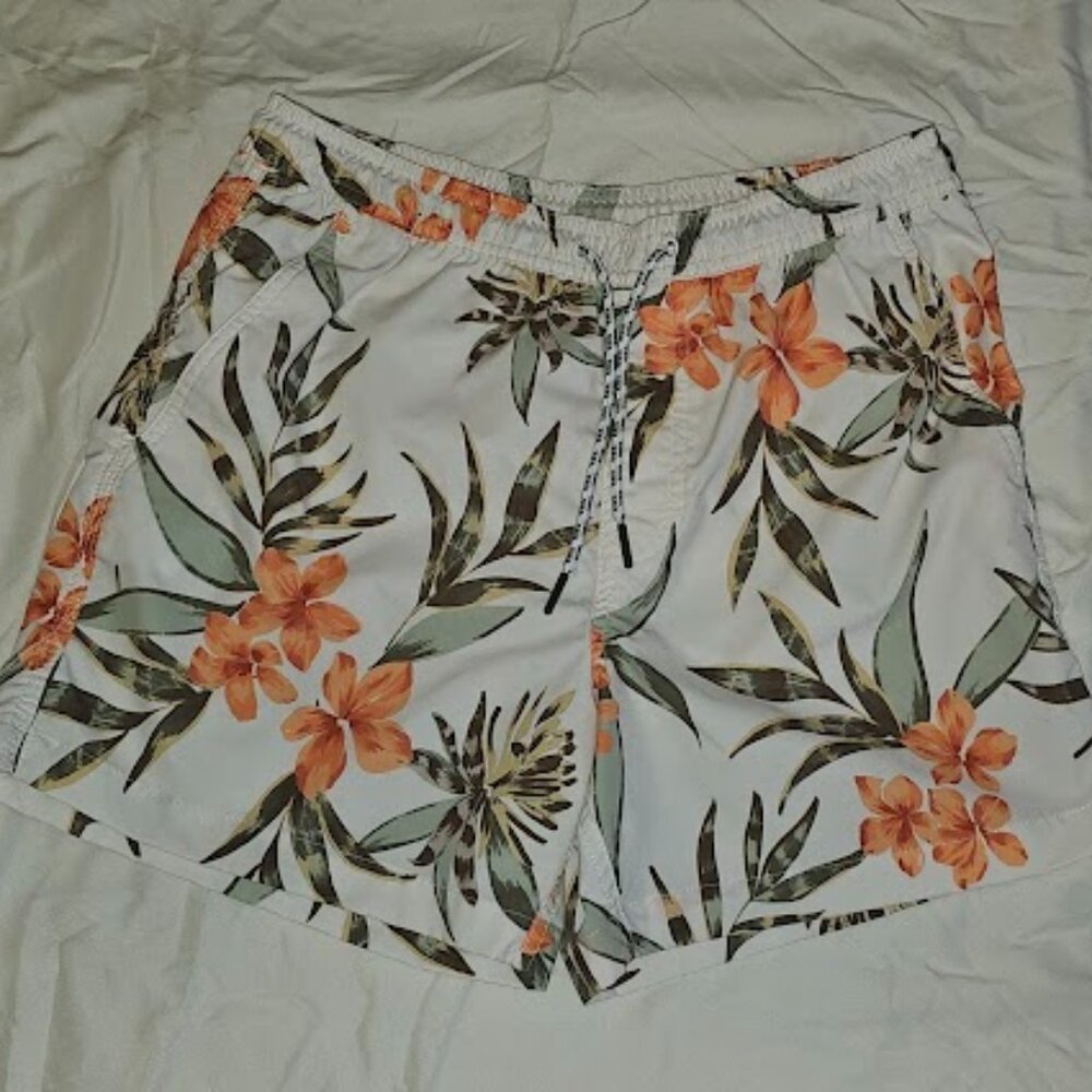 American Eagle Men’s Tropical Swim Trunks – Size Small, New